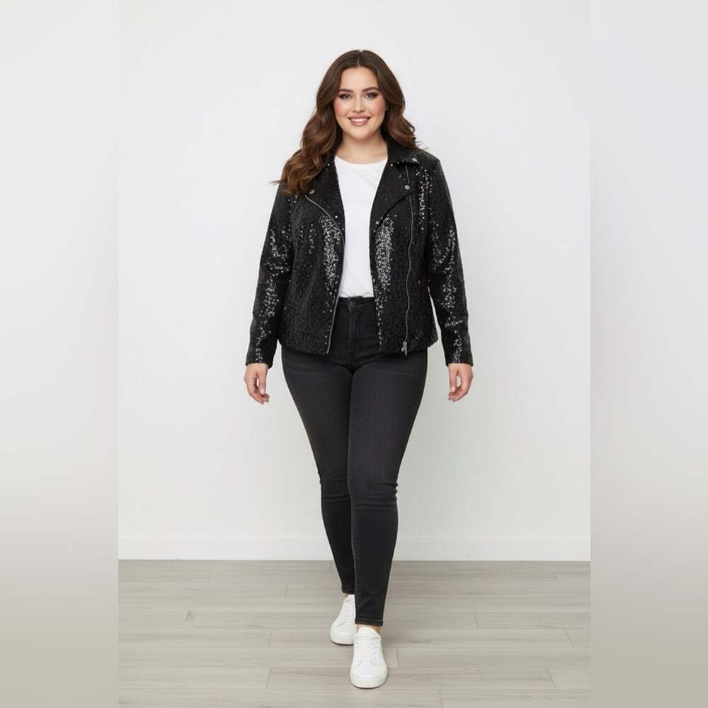 Black Sequin Jacket | XXS, New with tags